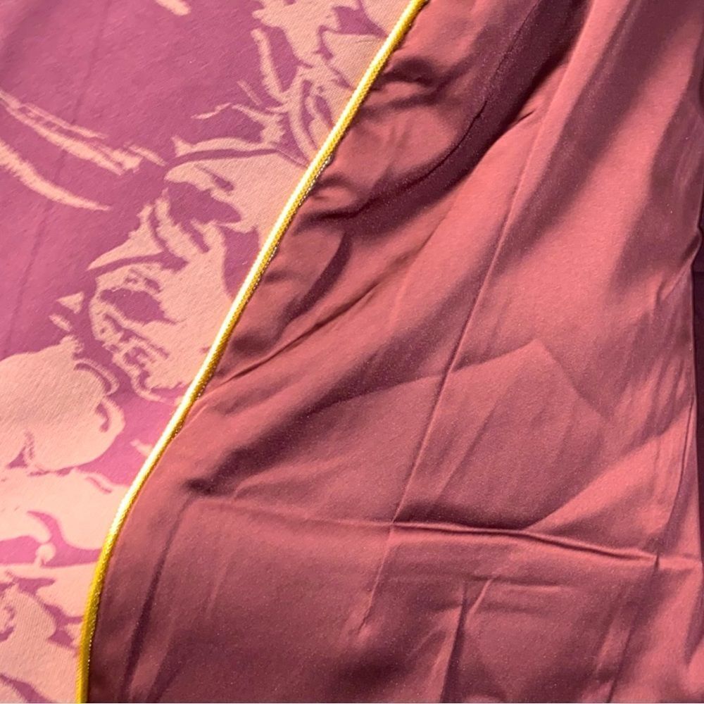 Soft Surroundings Purple and Gold Floral Blazer & Pants - Picture 11 of 16